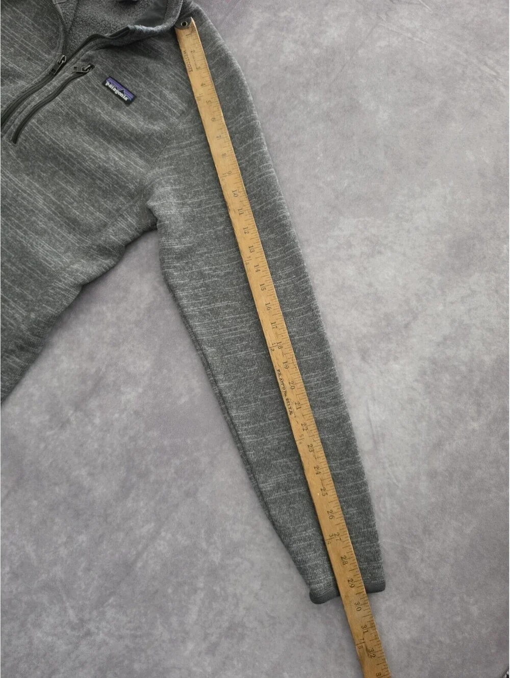 SKU0217 Patagonia Better Sweater 1/4 Zip Pullover Mens Small Gray Fleece Jacket